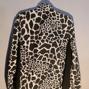 18W Alia zippered animal print jacket
